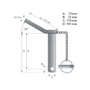 Unterlenkerbolzen Handgriff 36mm Sicherungsbolzen...