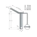 Sicherungsbolzen 22 mm