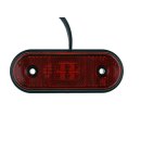 LED Umrissleuchte rot 120x46 mm, vorverkabelt