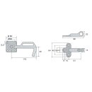Einfallöse für Bordwandverschluss der...