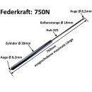 Gasdruckfedern - Gasdruckdämpfer 750N