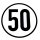 Geschwindigkeitsschild 50 km/h